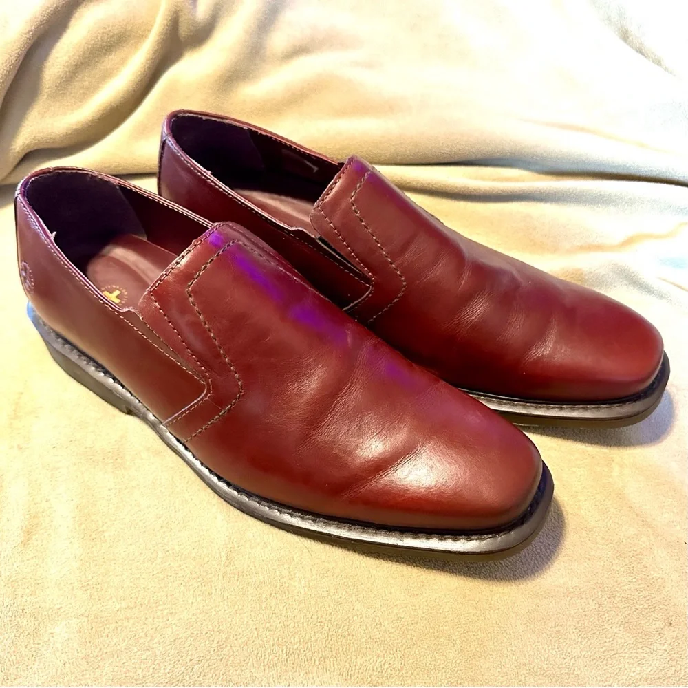 Dr. Martens Saul Mens Leather Slip On Loafers Size US 11 Cognac - Picture 4 of 8